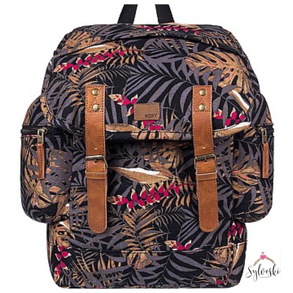 🆕Roxy Free For Sun Anthracite Jungly Flowers - Picture 2 of 8